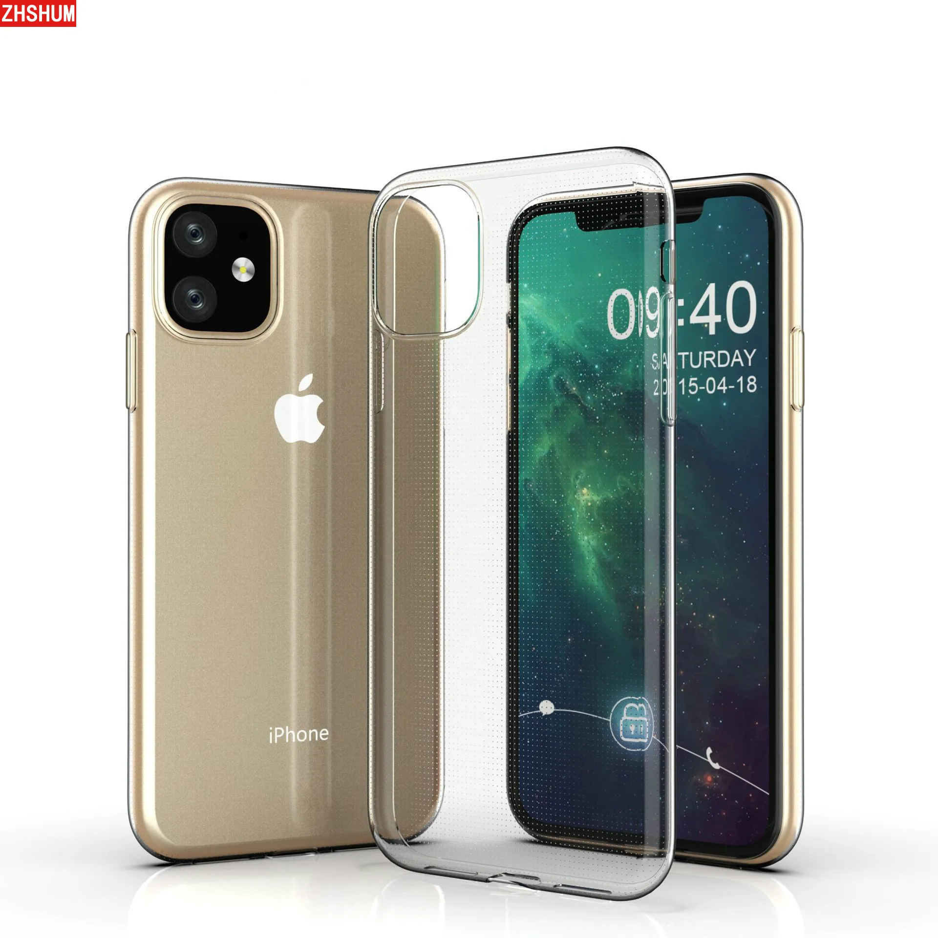 Soft Clear Ultra-thin Silicone Case for Iphone 11 Pro Max Back Cover Full Protection Bumper House XI Fundas |
