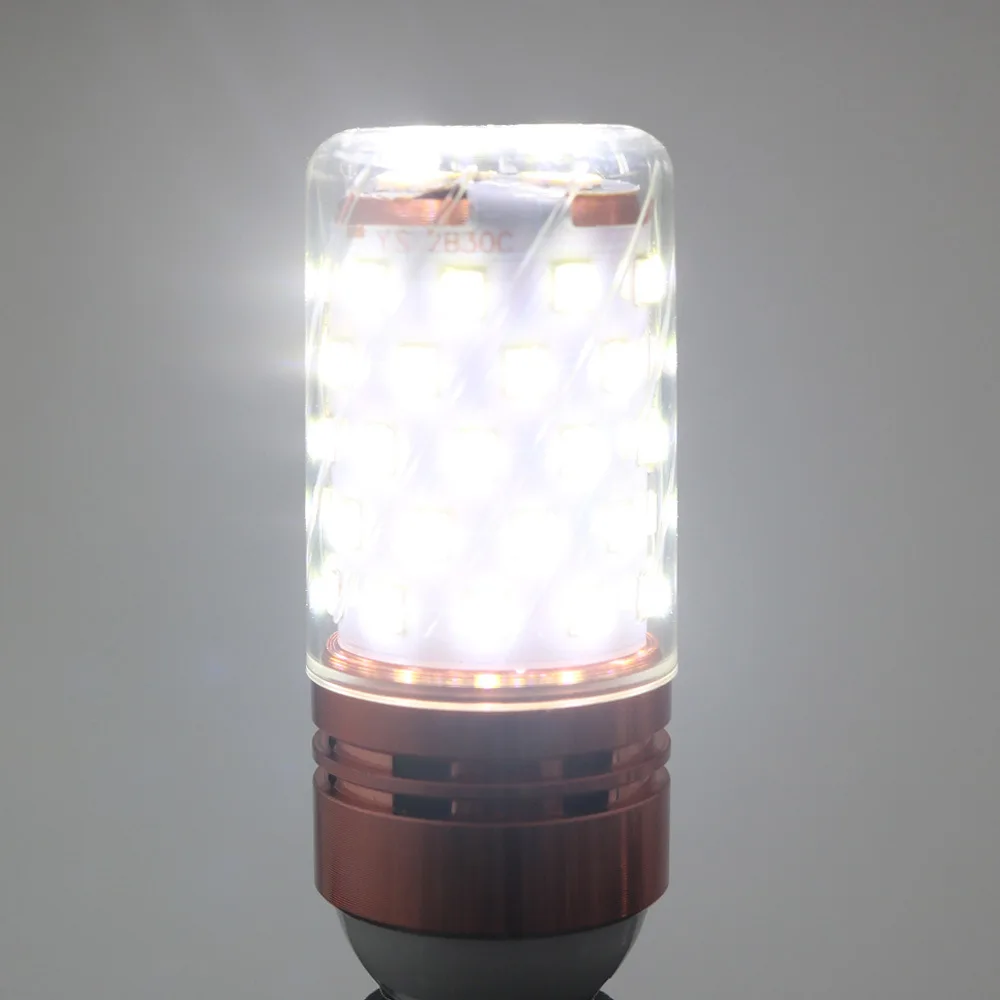 Высокая яркость 2835 SMD E27 Светодиодный светильник-кукуруза 12 Вт 16 E14