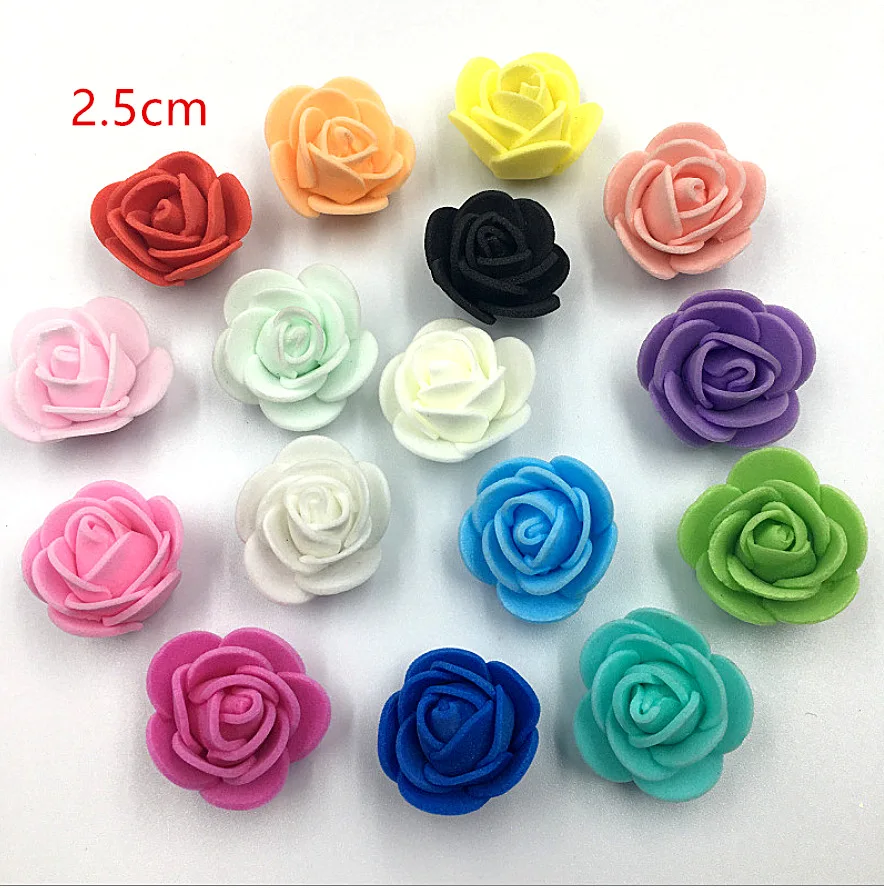 50/100 шт. декоративные розы из пены 2 5 см