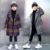 woolen cloth spring autumn coat outerwear top children clothes kids costume teenage formal home outdoor boy clothing high qualit
