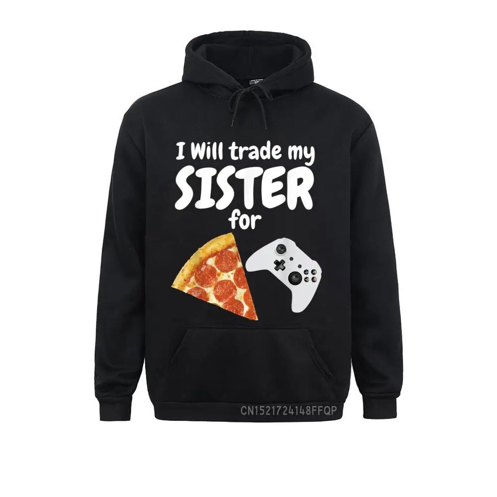 

Gamer Pizza Sister Boys Video Game Brother Pepperoni Family Chinese Style Sweatshirts Mens Hoodies Lovers Day Group Hoods