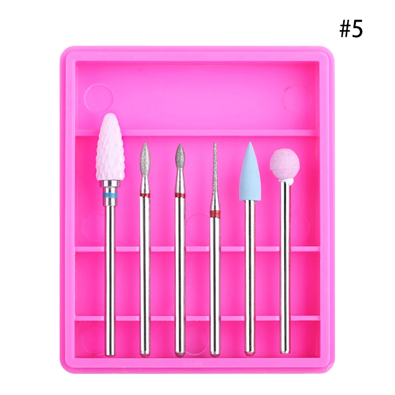 6 шт./кор. мульти размер керамический электрический маникюрный набор машина пилка