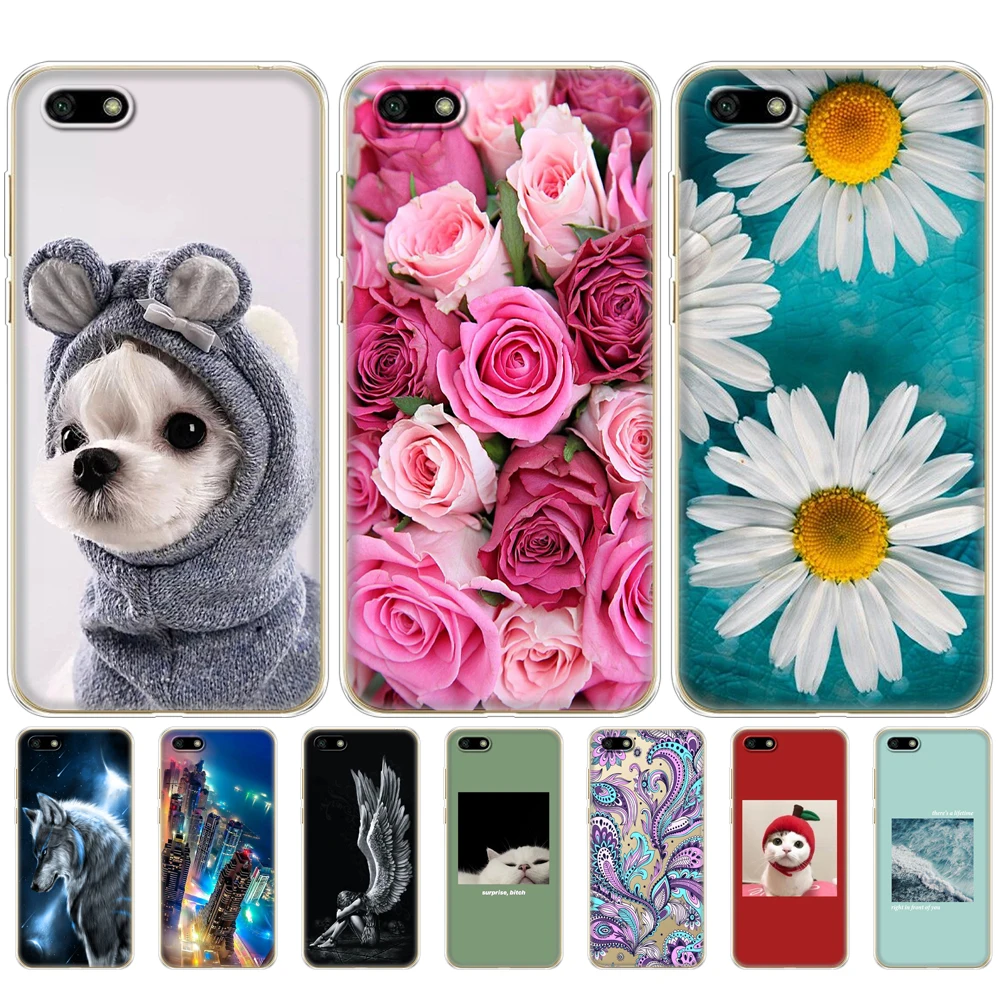 Силиконовый мягкий чехол из ТПУ для Huawei Honor 7A 5 45 дюйма телефона 7 A DUA L22 русская