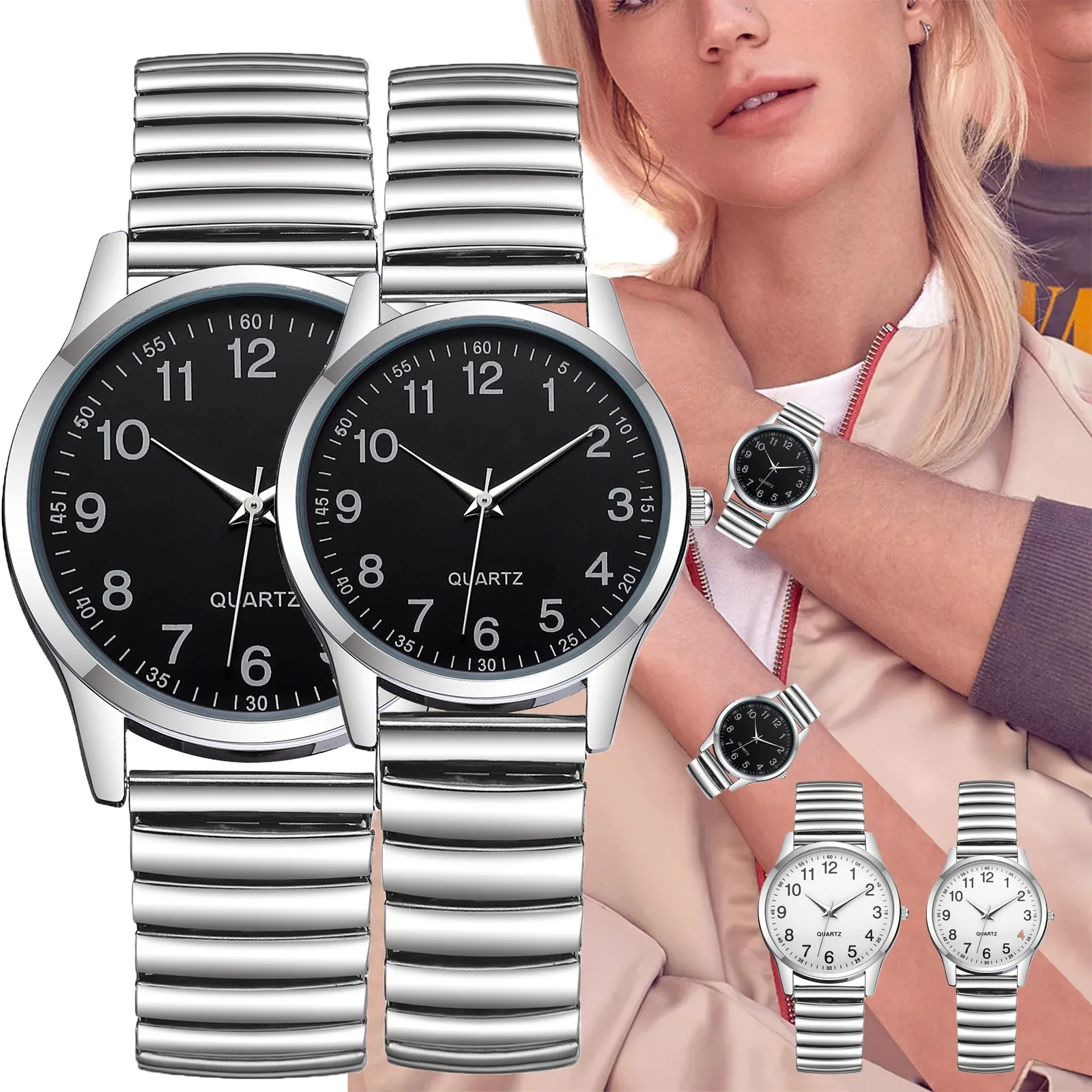 

Часы женские кварцевые прямоугольные с ремешком из нержавеющей стали