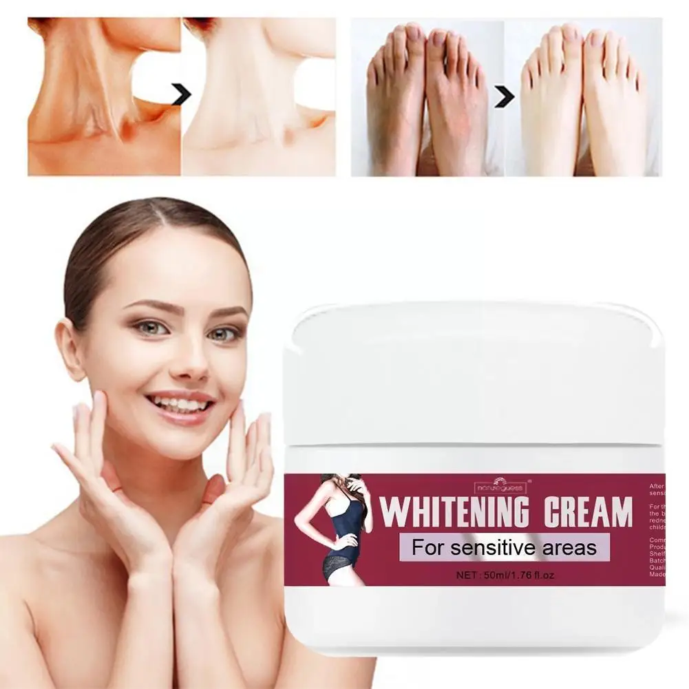 

50Ml Whitening Facial Body Cream For Dark Skin Bleaching Lightening Knees Legs Cosme Underarm Moisturizing Sensitive Area K G5D2