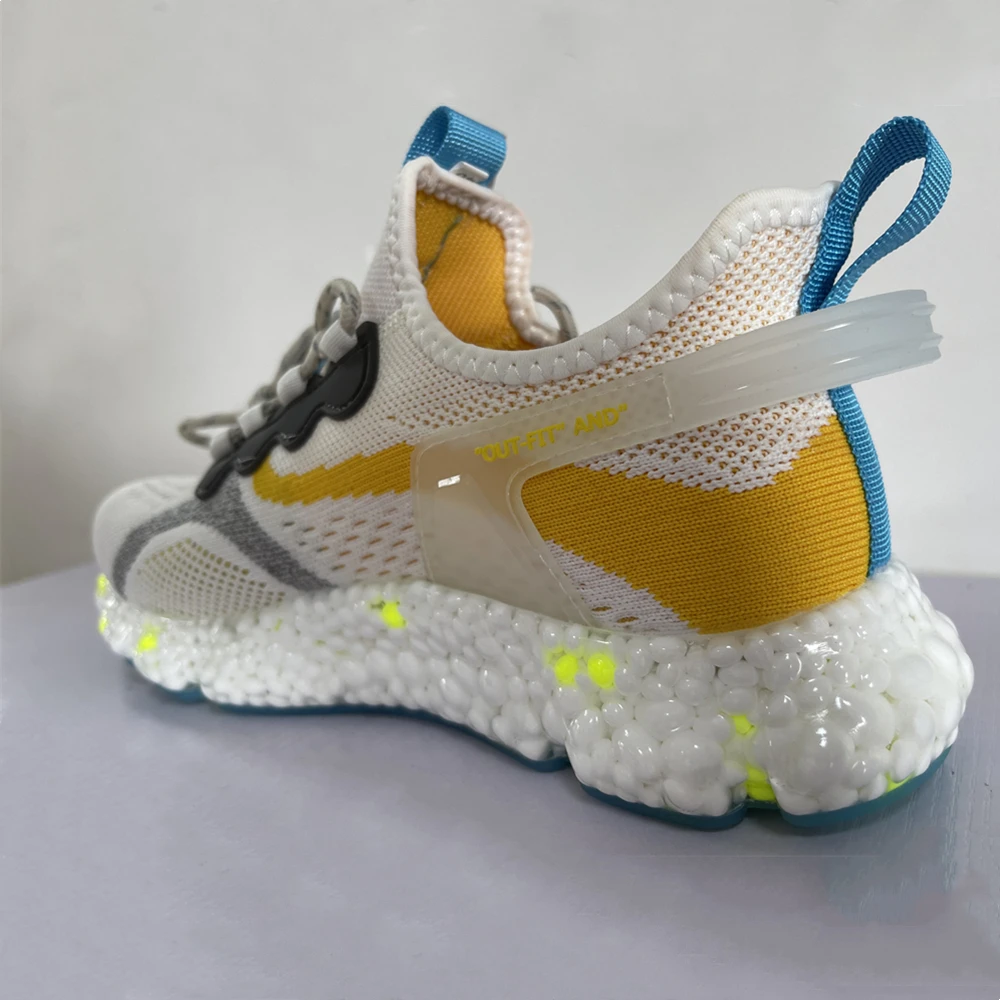 

Мужские кроссовки для бега, дышащая сетчатая спортивная обувь, амортизирующие, на резиновой платформе, из ТПУ, размеры 40-45