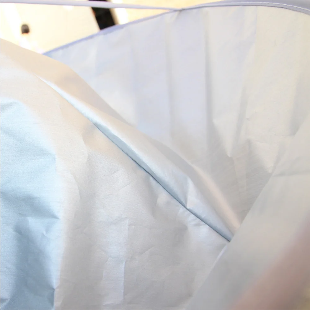 

3D Wai Cloth Hair Dyeing Apron Waterproof Haircut Cloak Hair Styling Cape Haircut Accessory for Home Barber Shop (Grey)