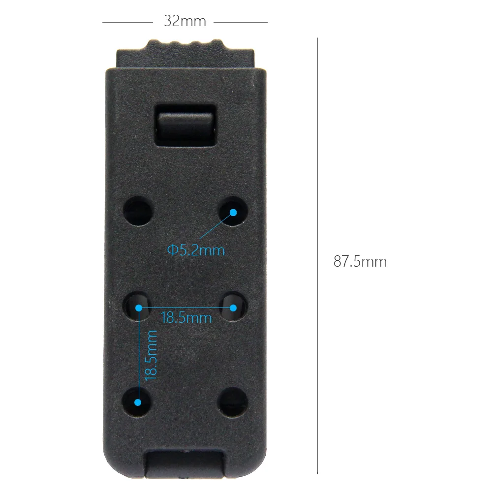 Small DCL Combat Loop Holster/Sheath Mount with Screw Belt Clip - Kydex HOLSTEX Boltaron Belt Loop image 3