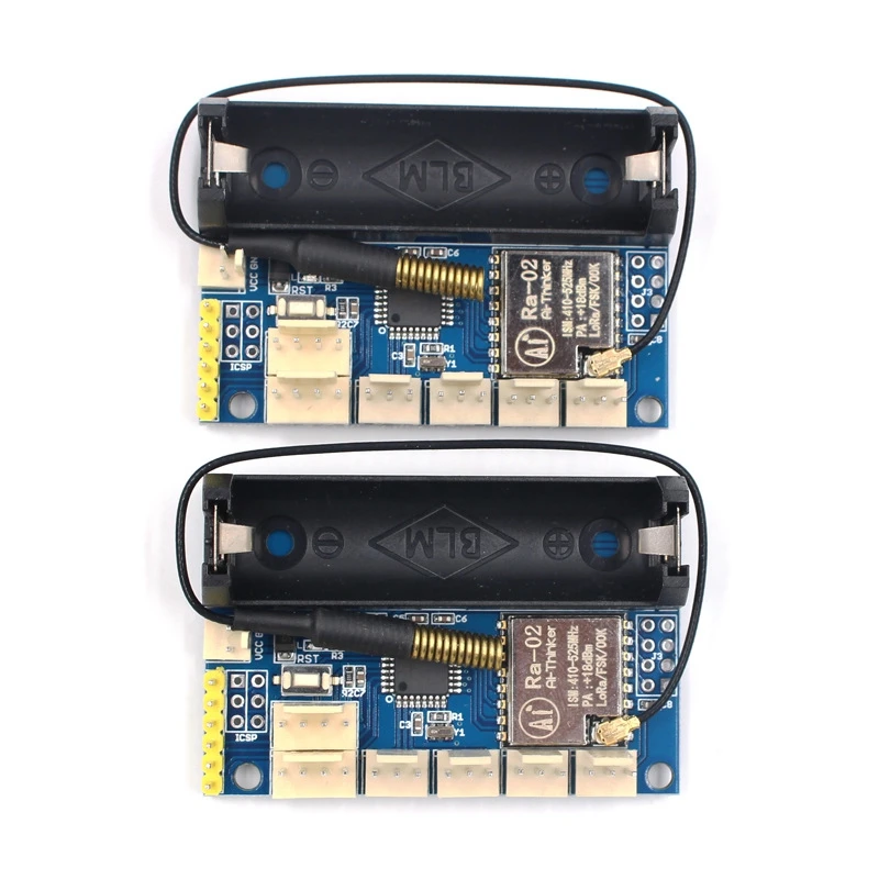 

2PCS Ra-02 LoRa Radio Node V2.0 433MHz SX1278 Wireless Module IPEX Interface for Arduino ATmega328P 3.7 Battery Holder