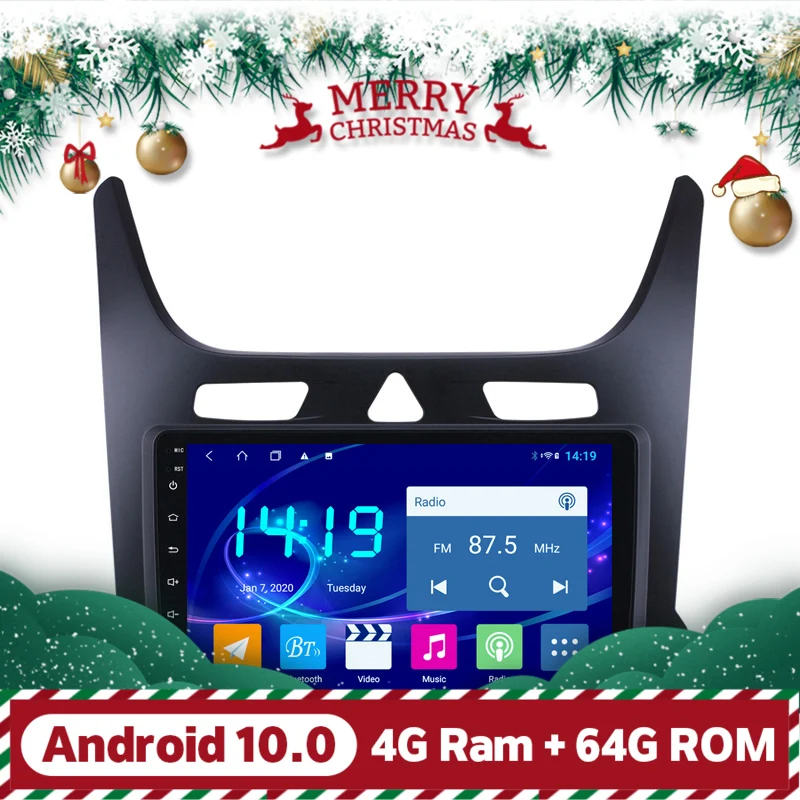 4 ГБ ОЗУ Android 10 Автомобильная GPS стерео аудио навигационная система для Chevrolet Cobalt