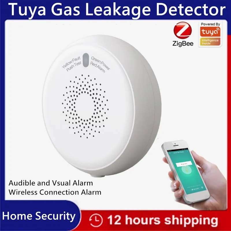 

Tuya ZigBee Gas Alarm Detector Wireless Gas Leakage Detector For Home Security Alarm System Gas Sensor Detector Smart Home