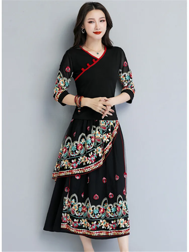 

Cheongsam Top Traditional China Clothing Women Hanfu Plus Size Blouse Casual Embroidery Vintage Female Chinese Style Qipao Shirt