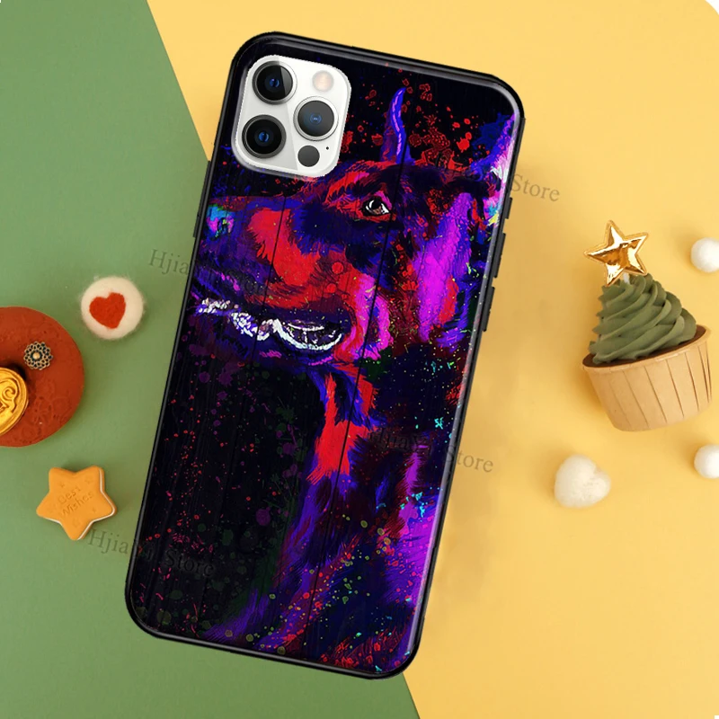 Чехол Doberman Dog Coque для iPhone 11 12 Pro Max 13 XS MAX 6 7 8 Plus 5S SE 2020 X XR чехол | Мобильные телефоны и
