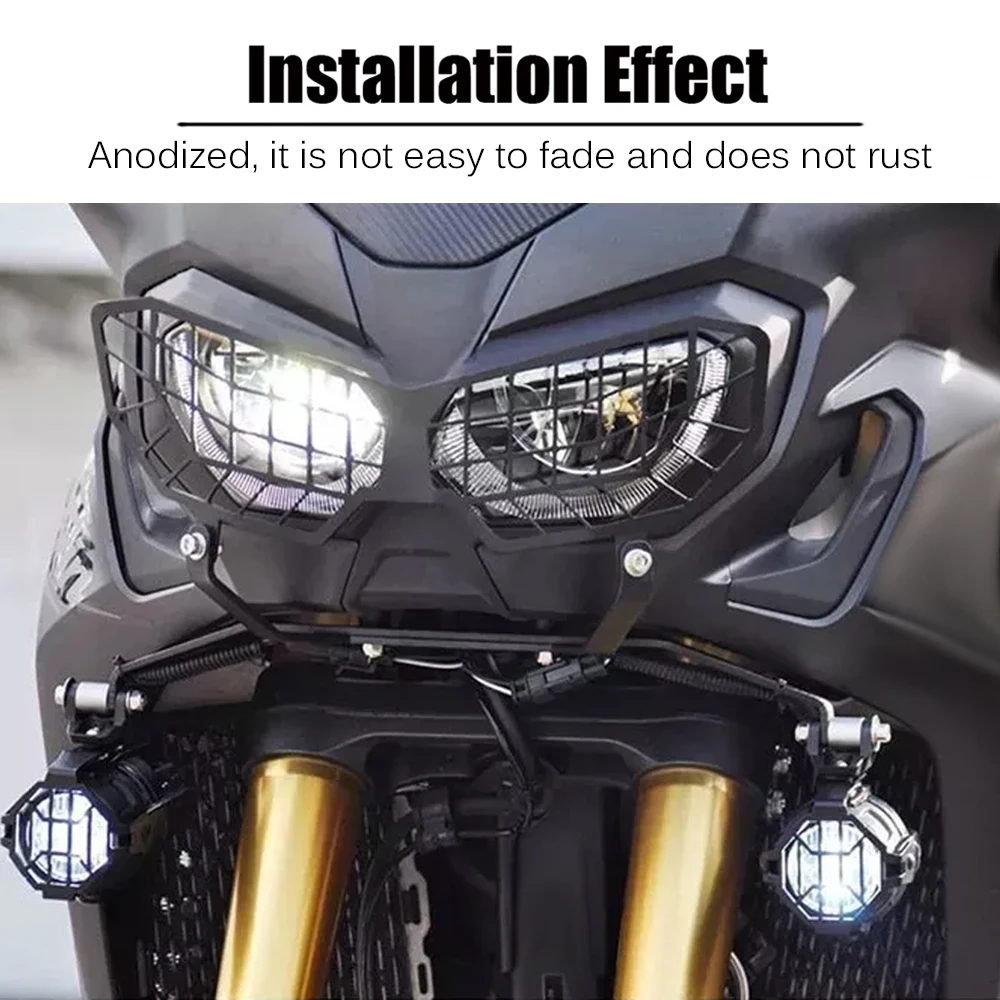 

For Honda CRF1000L CRF 1000L Africa Twin 2016-2017 Motorcycle Headlight Grille Guard Protective Cover Head Light Lamp Protector