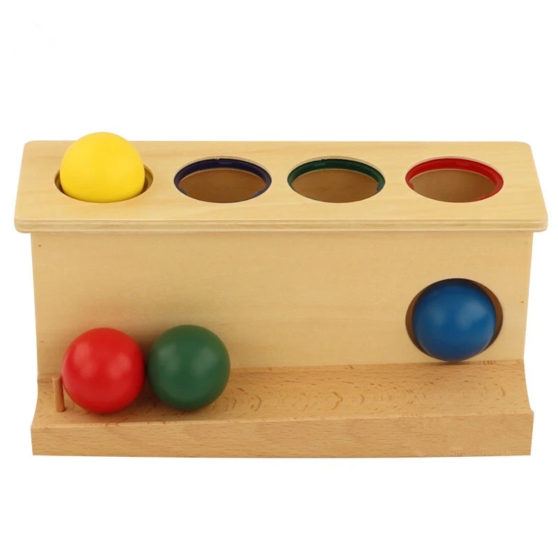 

Push Ball Game Montessori Baby Sensorial Materials Visual Sense Experience Hand Motor Skill Trainning Early Childhood Education