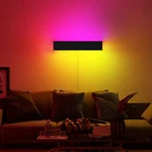 Новый современный RGB лампа светодиодный настенный светильник Гостиная Спальня прикроватный Nordic дистанционного Управление красочный домашние Декор настенный светильник