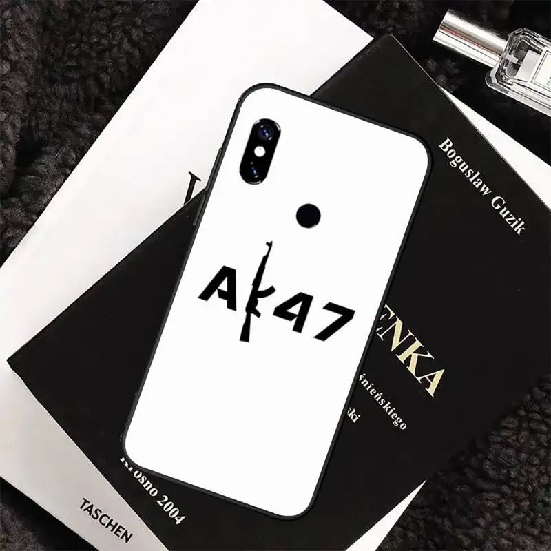 

Mechanical weapon AK47 Gun Phone Case For Xiaomi Redmi 7 8 9t a3Pro 9se k20 mi8 max3 lite 9 note 9s 10 pro