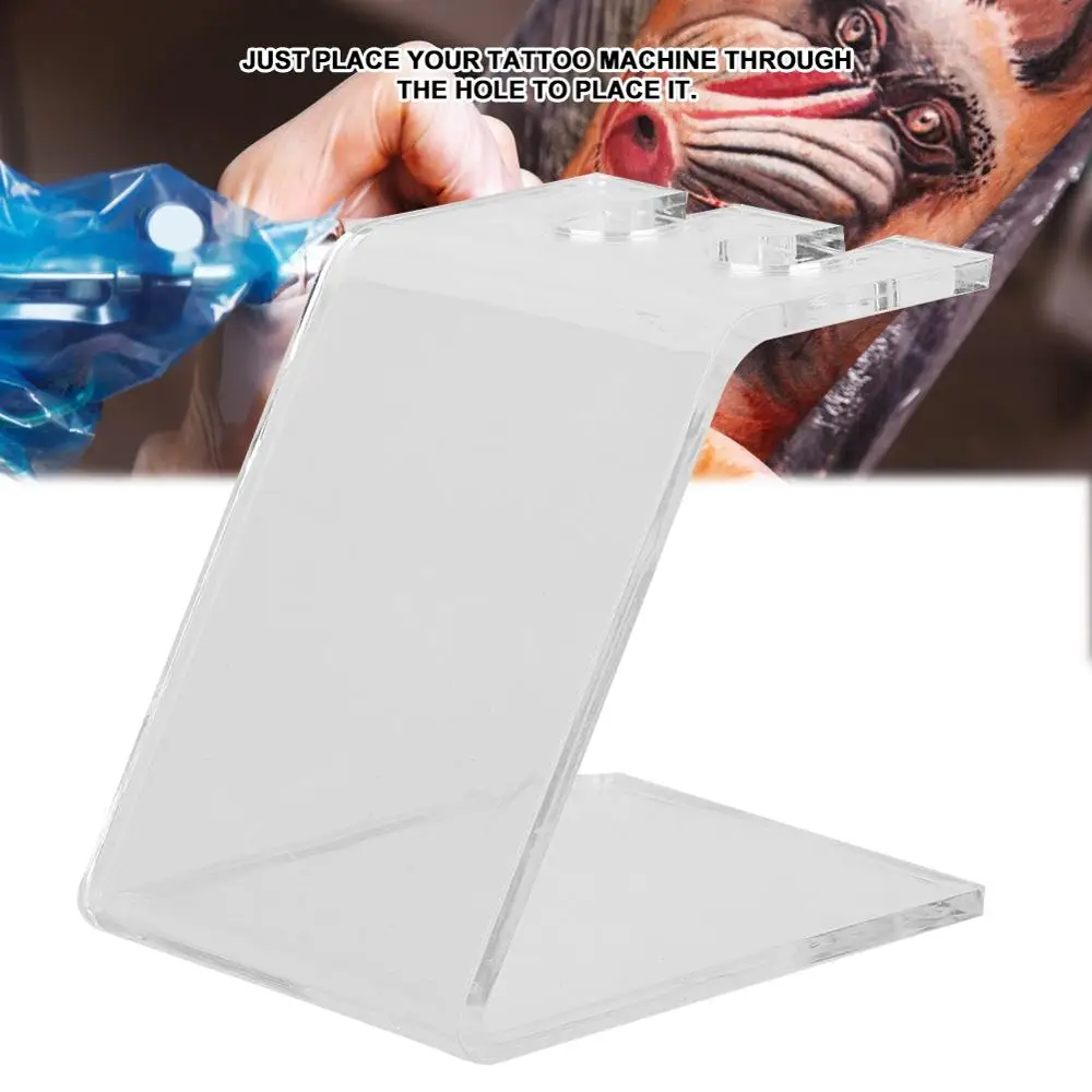 

Acrylic Transparent Tattoo Machine Seat Professional Tattoo Artist Essential Fittings Machine Gun Bracket Holder Auxiliary Tools