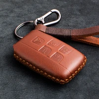 1 pcs genuine leather car key case for land rover range rover sport freelander 2 discovery 4 evoque for jaguar xe xj xjl xf
