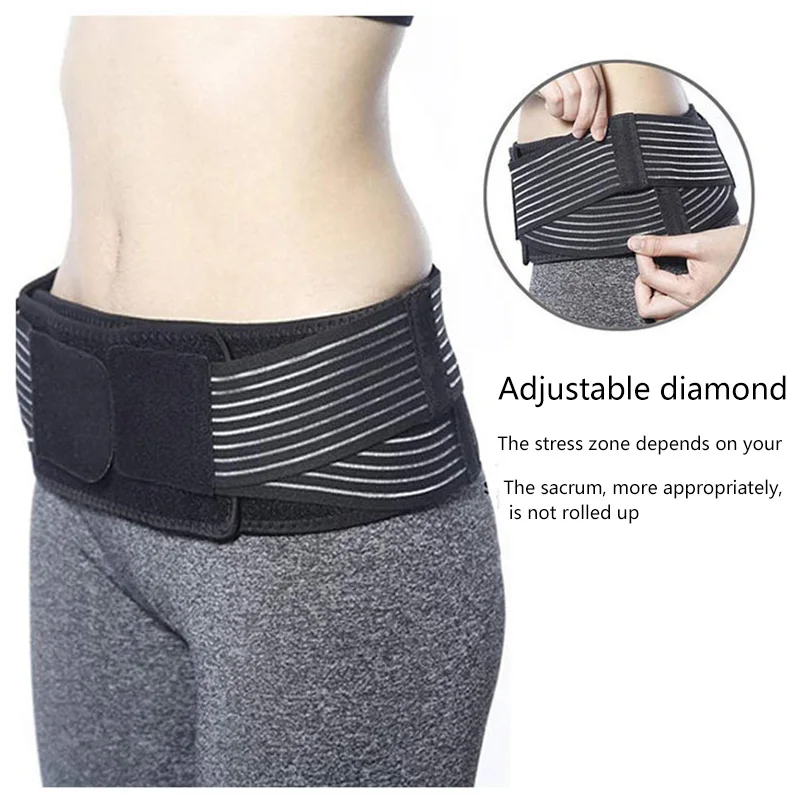 

Unisex Adjustable Waist Support Tourmaline Self Heating Magnetic Therapy Back Waist Support Belt Lumbar Brace Massage Band