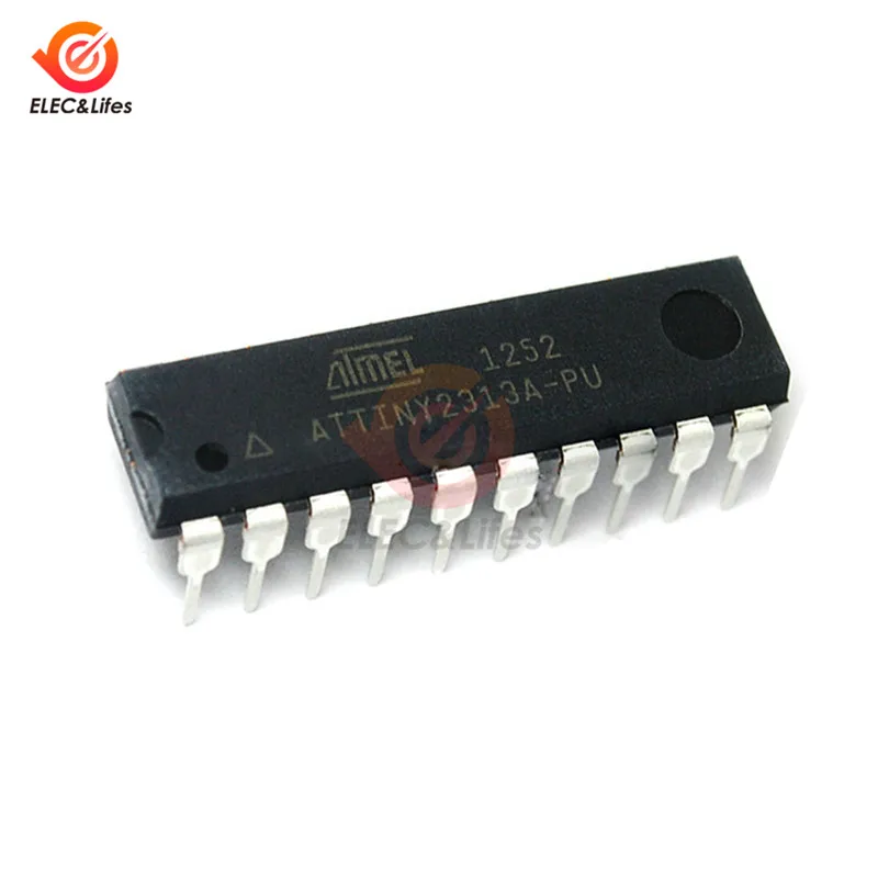 Новый оригинальный ATTINY2313A PU ATTINY2313 DIP20 MCU 8 бит ATtiny AVR RISC 2KB Flash 2 5 V/3 3 V/5V 20 Pin DIP|Реле| |