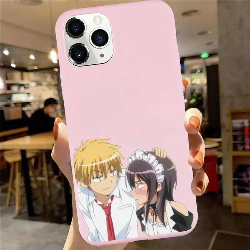 

Maid Sama anime manga Anti-fall luxury Phone Case cover Candy Color for iPhone 6 7 8 11 12 s mini pro X XS XR MAX Plus