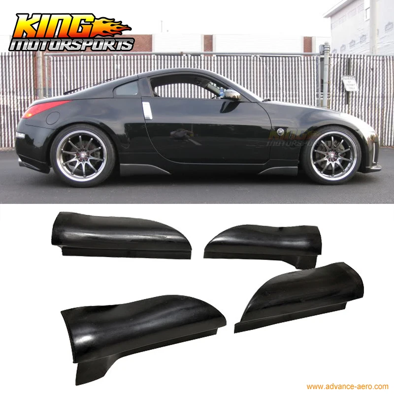Подходит для 03 08 NISSAN 350Z Z33 боковая юбка уретан 4 шт. стиль JDM|side skirts|jdm stylejdm nissan |