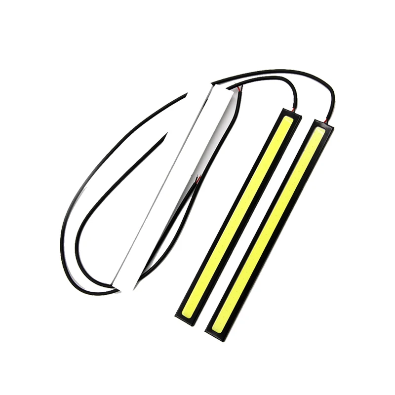 

2x 17CM Car styling LED COB Bulb 12V 6000K White Panel DRL COB LED Interior Light External atmosphere Lamp Daytime Running Light