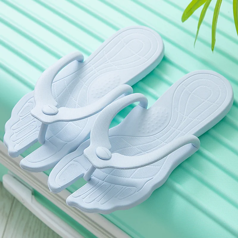 

Summer Home Slippers Travel Portable Folding Flip Flops Lightweight Couple Comfortable Bathroom Outdoor Slippers Travel