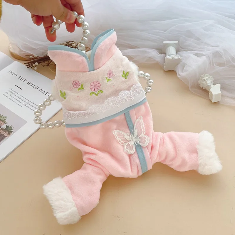 

Теплая зимняя одежда для собак, комбинезон, наряд для щенков, бульдог, чихуахуа, одежда для маленьких и средних собак, пальто, куртка для соба...