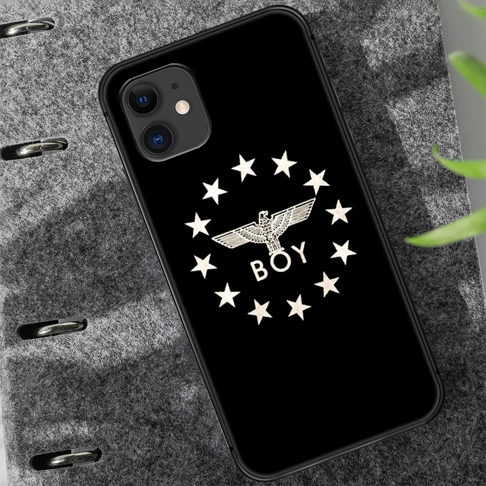 

Fashion brand Boy London Phone Case Cover Hull For iphone 5 5s se 2020 6 6s 7 8 12 mini plus X XS XR 11 PRO MAX black Bumper Tpu