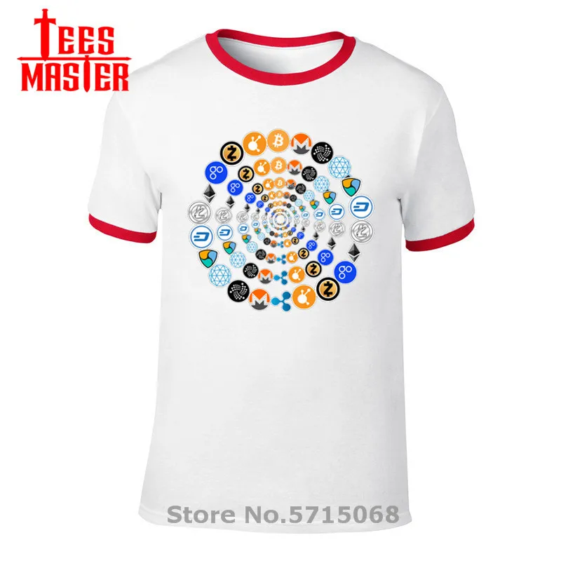 Новая криптовалюта-это будущее крипто логотипы Для мужчин футболка все