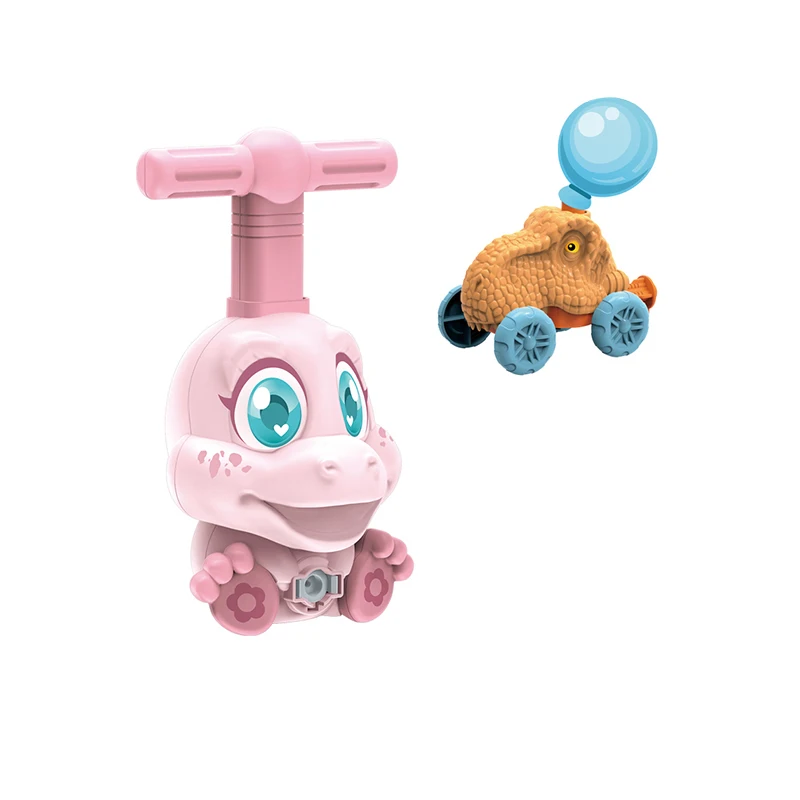 

New Dinosaur Flying Weather Ball Inertial Balloon Powered Car Toys Aerodynamic Educational For Kids Cars Toy Set Fun Gifts