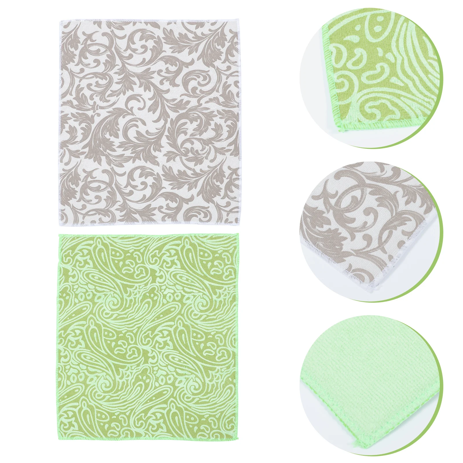 

2Pcs Place Mats Household Tableware Mats Practical Table Mats (Random Color)