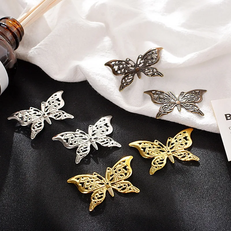 

20 шт. 38*26 мм ажурные бабочки застежки металлические украшения аксессуары старинная декоративная фурнитура