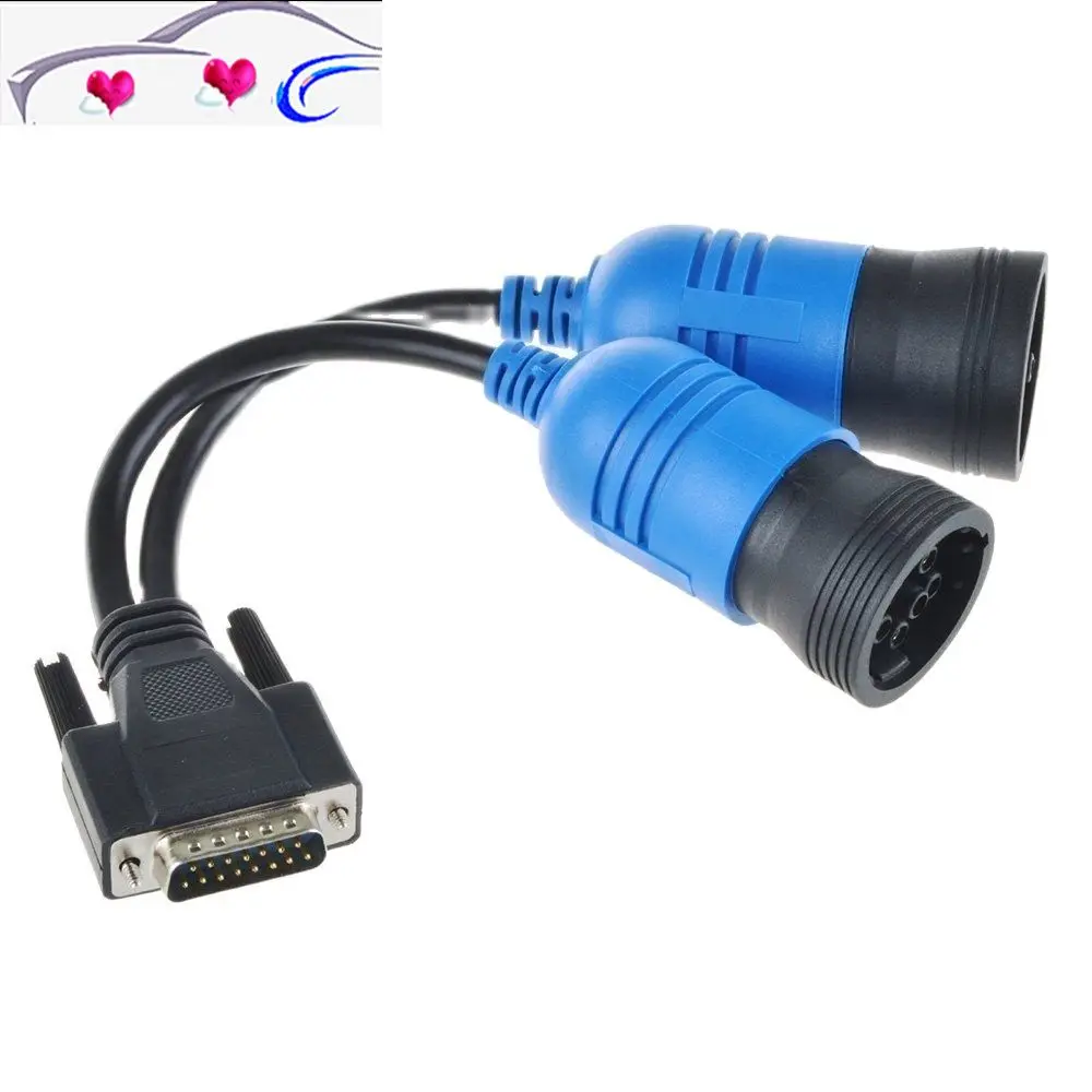 Диагностический интерфейс для супергрузовика, 6-контактный и 9-контактный адаптер для NEXIQ 125032, USB-адаптер