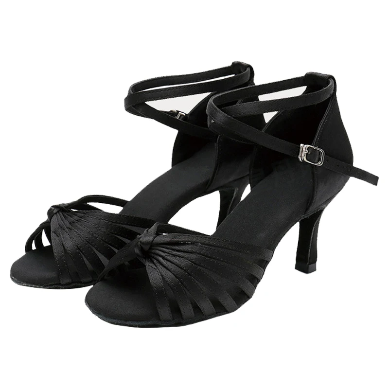 Women Ballroom Dance Shoes Girls Latin Modern Tango Salsa Dance Shoes Ladies High Heel Soft Bottom Dance Shoes Hot Selling Black