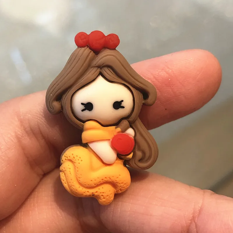 7 шт./компл. мультяшная плоская задняя крышка Белоснежка Ариэль Эльза Принцесса