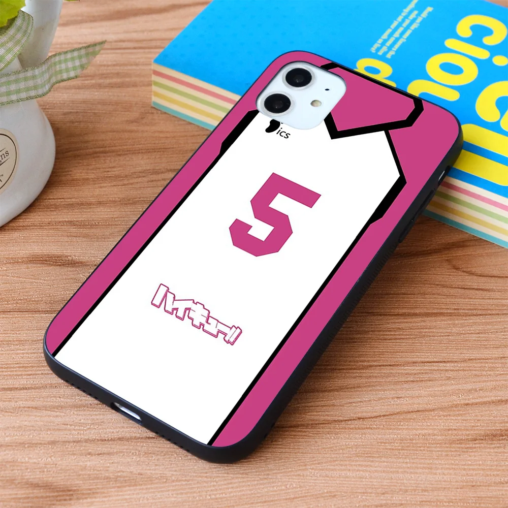 Для iPhone HAIKYUU SATORI TENDOU Джерси SHIRATORIZAWA аниме мягкий чехол из ТПУ с рамкой Apple