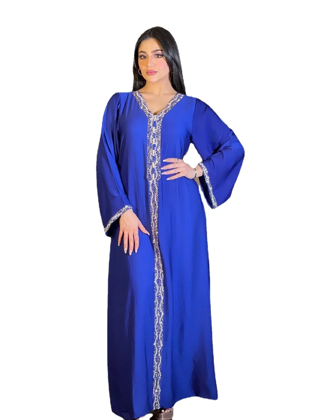

Fashion Diamond Muslim Dress Women Dubai Arab Abaya Duabi Arabic Turkey Moroccon Kaftan Islamic Clothing India Gown Robe Abayas