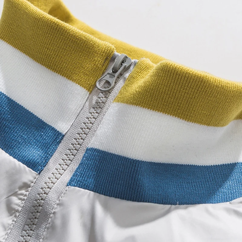 

Arrival 2021 New Brand Clothing Top Fashion Parka Cotton Liner Zipper Winter Jacket Men Stand Collar Youth Loose Printed Bread