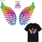 Термонаклейки на одежду Prajna, виниловые термонаклейки на одежду с изображением бабочки, черепа