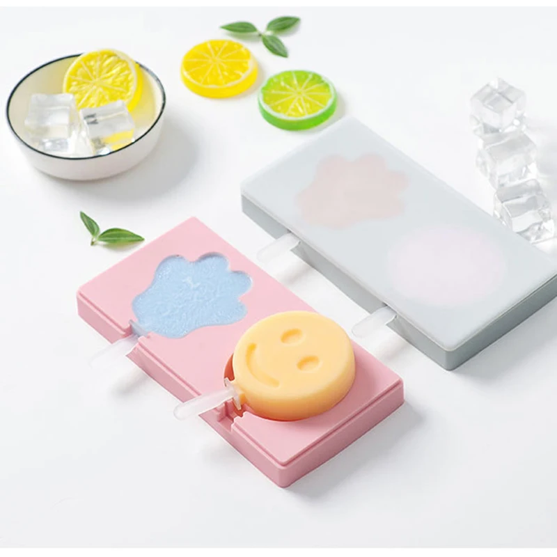 Силиконовая форма для мороженого с палочками Мультяшные формочки в форме