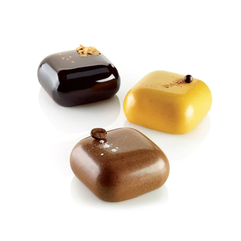 8 Square Shape Silicone Mold Chocolate Cake Ice Cube Maker Dessert Mousse Baking Form Decoration Tool | Дом и сад