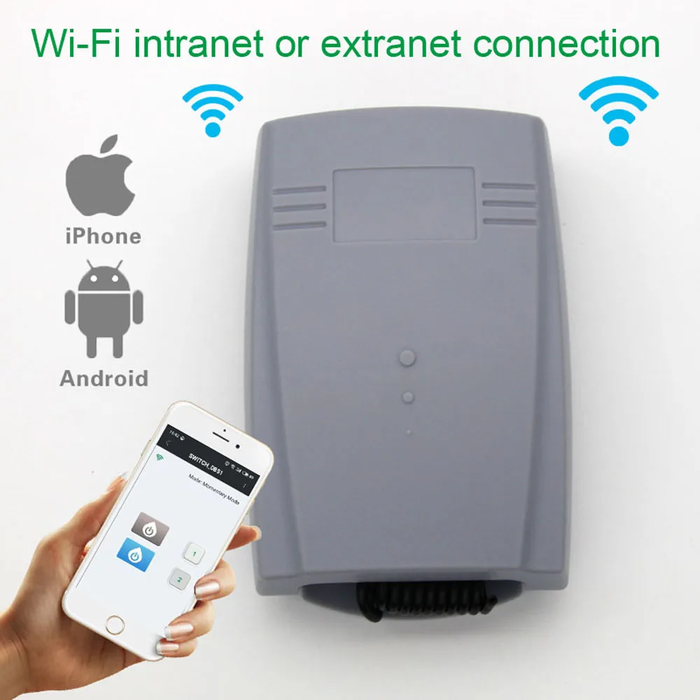 

Беспроводной Wi-Fi пульт дистанционного управления 2-контурный умный приемный переключатель автоматический модуль «сделай сам» Универсальн...