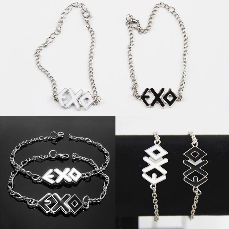 Фото Очаровательные украшения EXO веревки браслеты на запястье для влюбленных