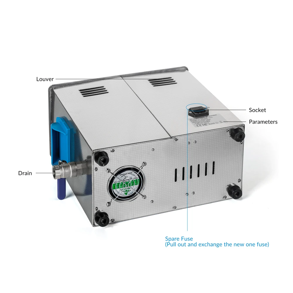 Ультразвуковой очиститель для ювелирных изделий очков часов 2 л 3 6 9 13 22 27 | Бытовая