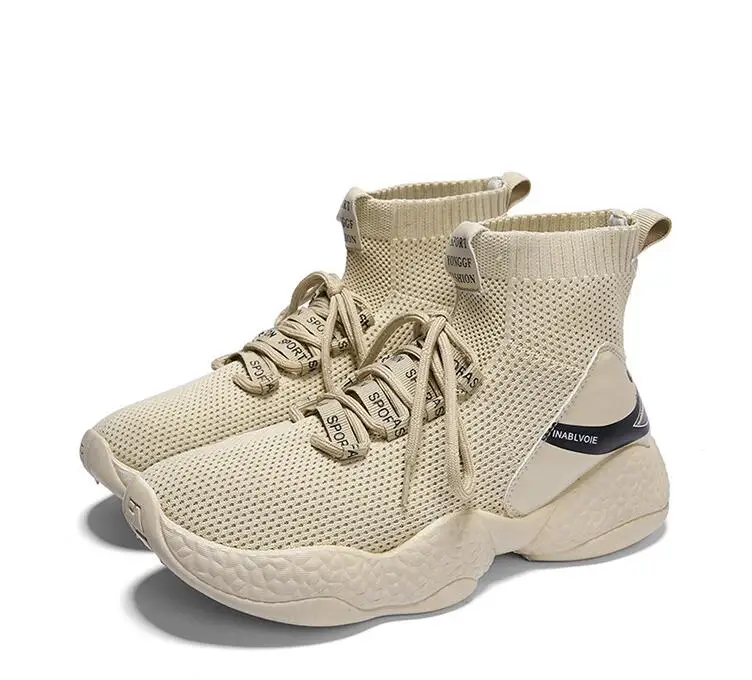 

Кроссовки-носки мужские высокие, повседневные, дышащие, амортизирующие, в стиле ретро, модные брендовые