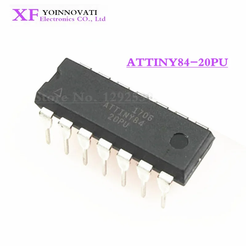 10 шт./лот ATTINY84 20PU MCU 8BIT 8KB флэш 14 DIP новый оригинальный|flash flash| |