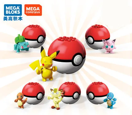 MEGA BLOKS покмон звезда Фея шар серия мелкие частицы строительные блоки игрушки
